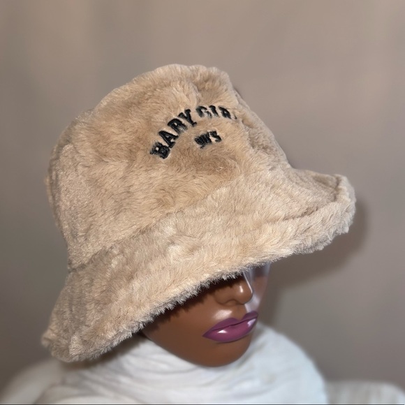 Winter Super Cute Fuzzy Fluffy Faux Fur Bucket Hat With Lining - Picture 8 of 8